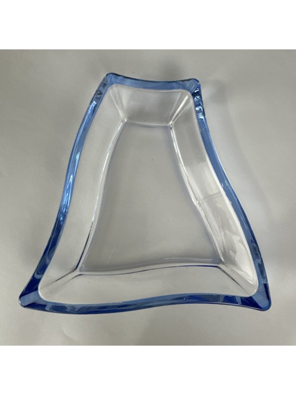 Vtg Luigi Bormioli Italian Blue Glass Serving Dish - Replacement Piece (c03)
